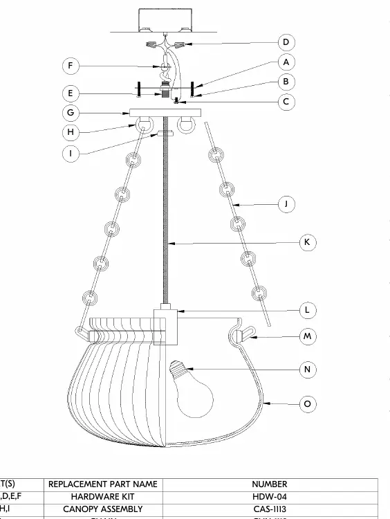 Granby 1113 fixture assembly diagram
