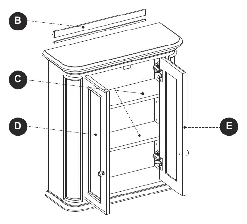 Replacement parts diagram.
