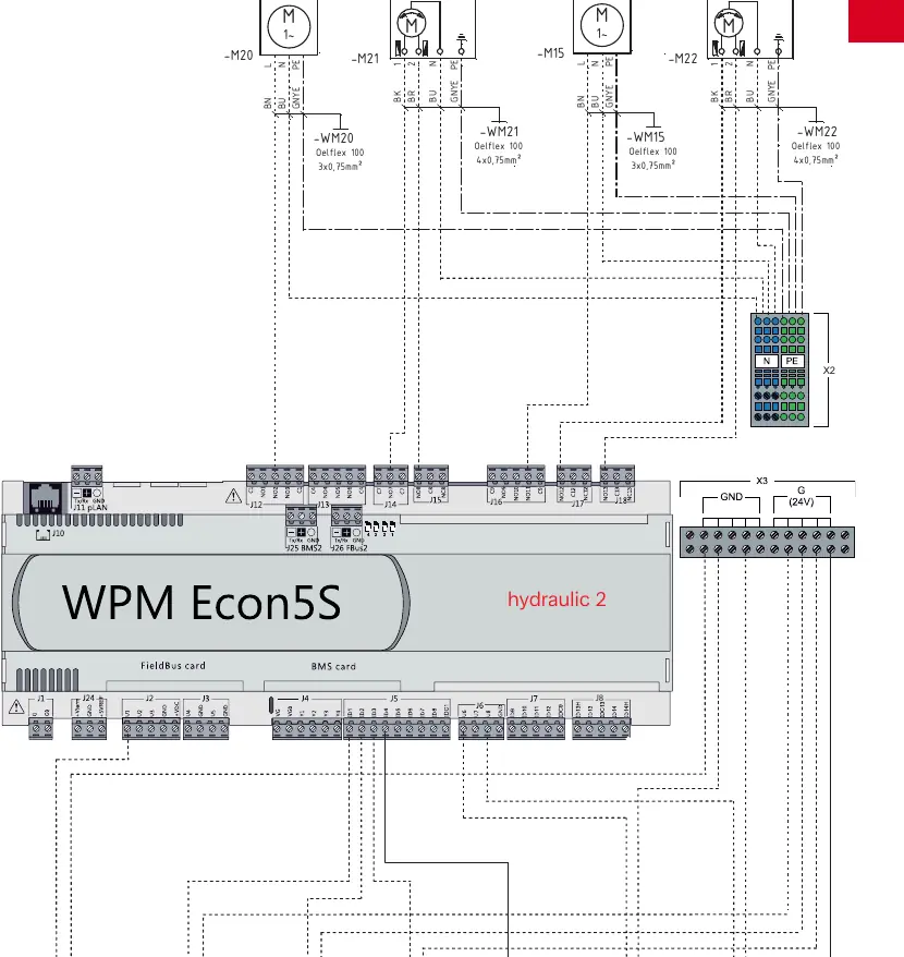WPM Econ5S wiring diagram for Hydraulic 2.