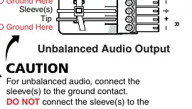 Microphone input wiring diagram for balanced and unbalanced connections.