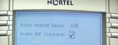 Enabling HID Commands on Nortel phone