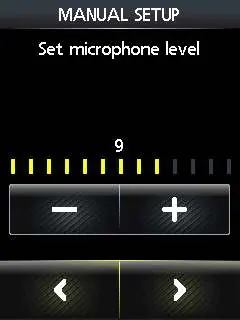 Setting microphone level