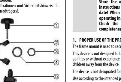 Figure 1: Overview of the frame holder components.