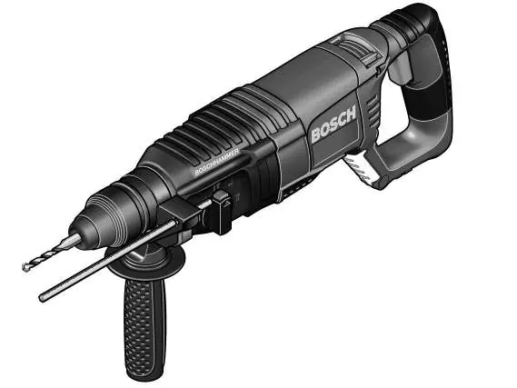 Bosch 11253VSR Rotary Hammer components