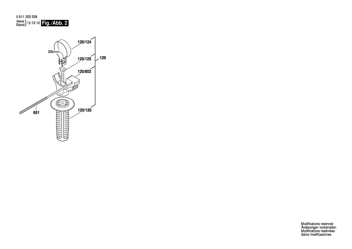 Auxiliary handle and depth gauge assembly