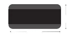 Dimensions for front and rear mounting