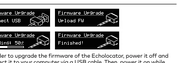Firmware upgrade display steps