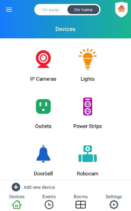 Initial registration and adding a device