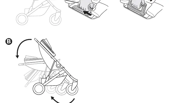 Folding the stroller