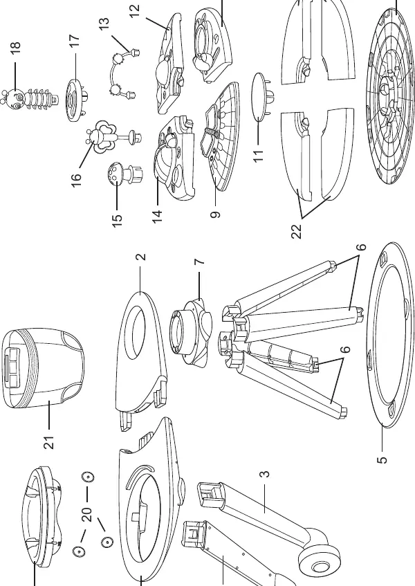 Parts diagram for the Discovery Center