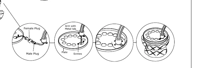 Arm installation detail