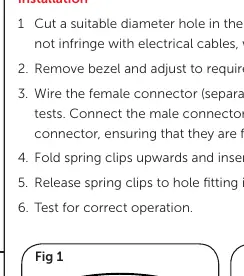 Fig 1: Ceiling cutout preparation