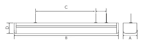 Ultra Integrated Batten dimensions