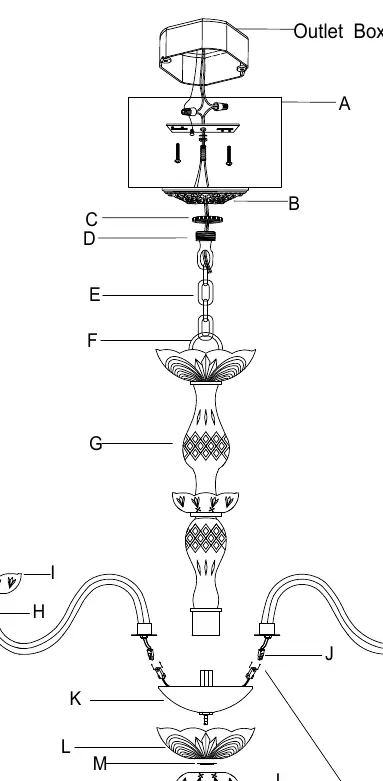 Exploded view of parts