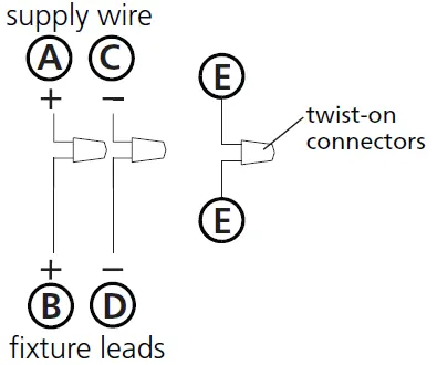 Wiring diagram for post-mount fixtures