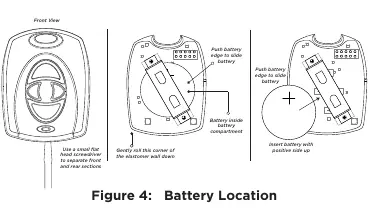 Battery replacement steps.