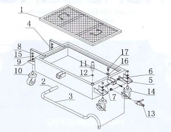 Parts diagram for assembly
