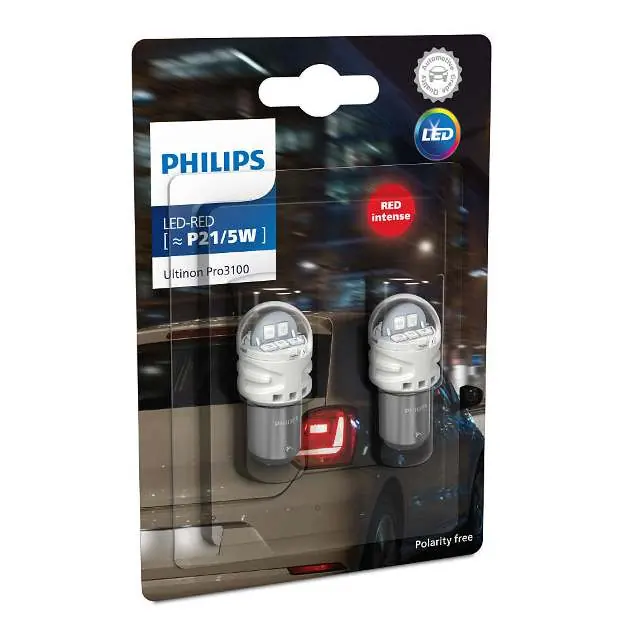 Philips Ultinon Pro3100 SI P21/5W LED bulb packaging