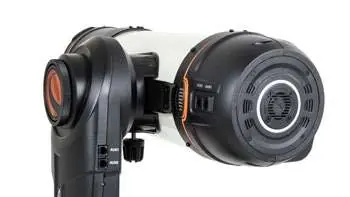 Ensure the telescope is securely seated in the mount cradle.