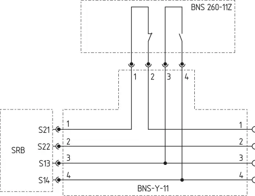 Follow the wiring diagram to connect the sensor to the safety monitoring module.