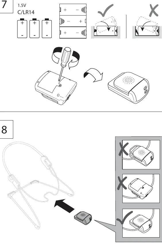 Battery installation steps