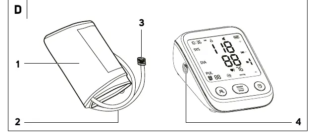 Cuff connection (Diagram D)