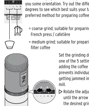 Rotating the adjustment ring
