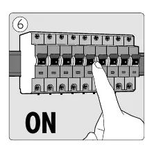 Turn on the main power supply