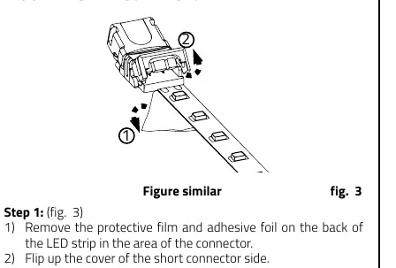 Connector assembly steps 1-3