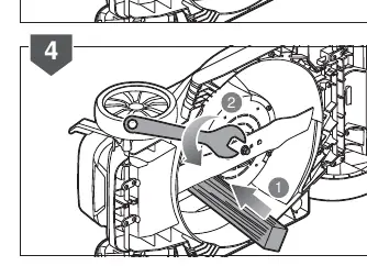 Blade maintenance procedure.