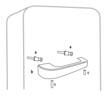Door handle installation diagram