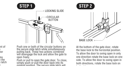 Operating the secure slide latch