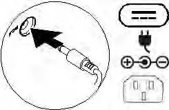 Connecting the power adapter