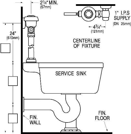 Rough-in and line drawing dimensions