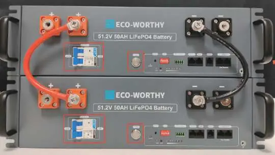 Parallel battery connection