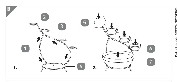 Assembly of the stand and bowl structure