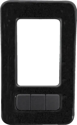 Display unit front panel buttons