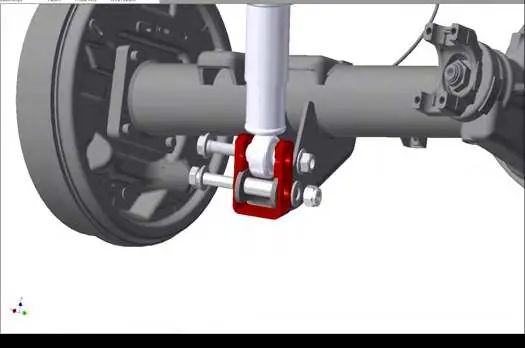 Installing the shock relocation bracket