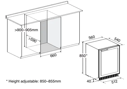 Installation clearance requirements