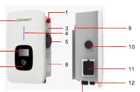 Charger components and side window wiring definition