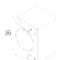 Dimensions diagram for the washing machine