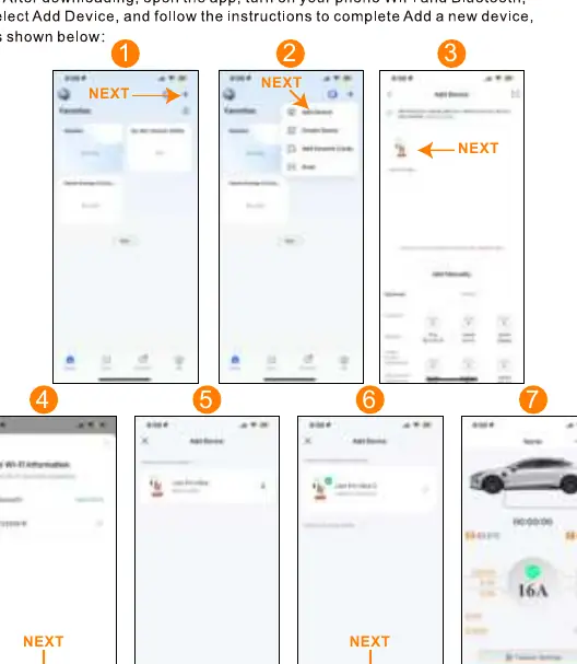 App connection steps