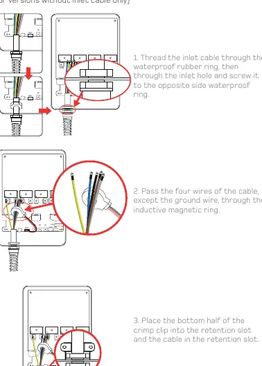 Inlet Cable Connection
