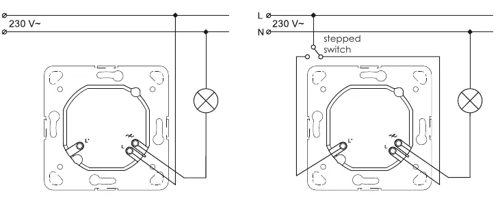 Electric connection schemes for typical and stepped systems
