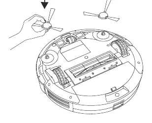 Installing side brushes