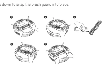 Cleaning the rolling brush
