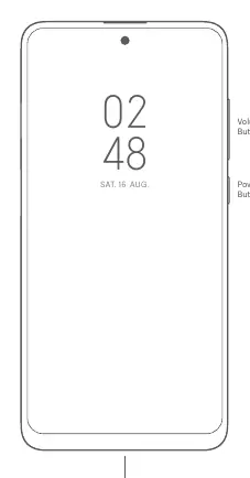 Device layout showing buttons and ports