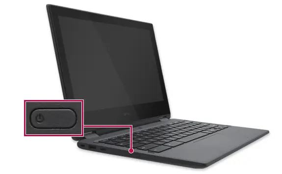 Power button location