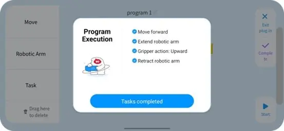 Program execution status