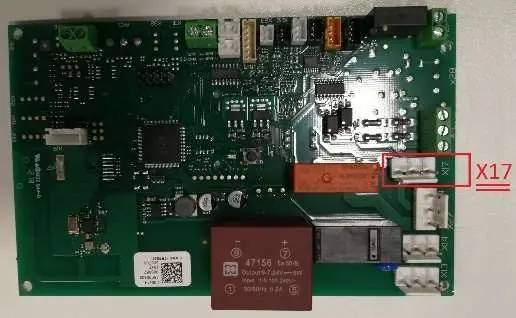 Wiring step 1: Connection to X17